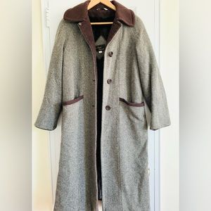 ViNtAgE! Heavy Tweed Wool Faux-Fur Lined Coat by Randi Edwards